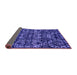 Sideview of Abstract Purple Modern Rug, abs4490pur