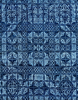 Machine Washable Abstract Blue Rug, wshabs4490