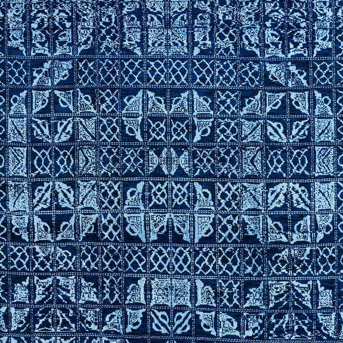 Machine Washable Abstract Blue Rug, wshabs4490