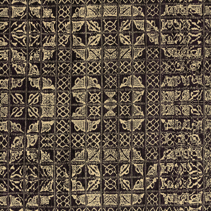 Square Abstract Brown Modern Rug, abs4490brn