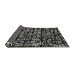 Sideview of Abstract Gray Modern Rug, abs4490gry