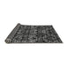 Sideview of Abstract Gray Modern Rug, abs4490gry