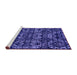 Sideview of Machine Washable Abstract Purple Modern Area Rugs, wshabs4490pur