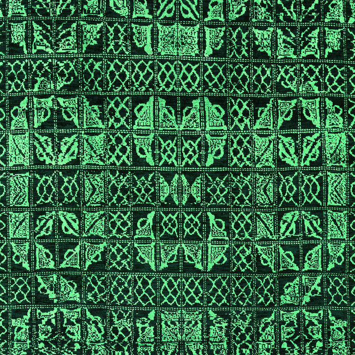 Machine Washable Abstract Green Modern Area Rugs, wshabs4490grn