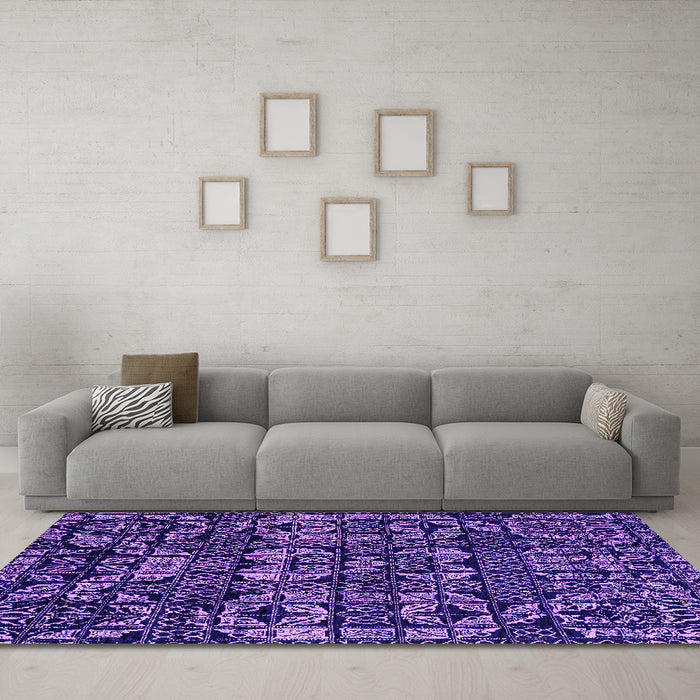Machine Washable Abstract Pink Modern Rug in a Living Room, wshabs4490pnk