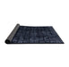 Sideview of Abstract Blue Modern Rug, abs4491