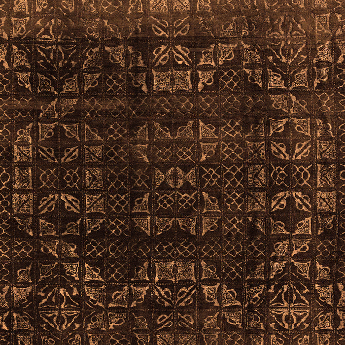 Square Abstract Orange Modern Rug, abs4491org