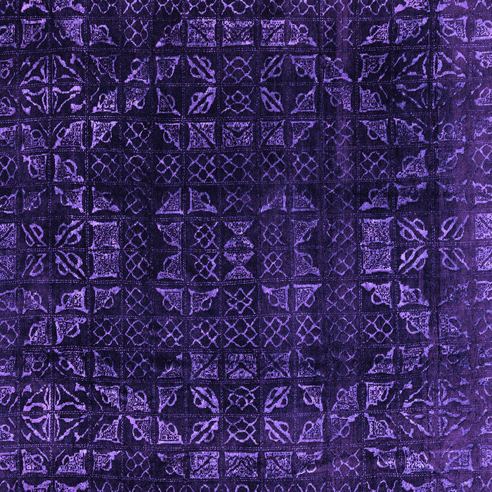 Square Abstract Purple Modern Rug, abs4491pur
