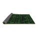 Sideview of Abstract Emerald Green Modern Rug, abs4491emgrn