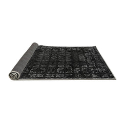 Sideview of Abstract Gray Modern Rug, abs4491gry