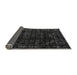 Sideview of Abstract Gray Modern Rug, abs4491gry