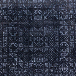 Square Abstract Blue Modern Rug, abs4491