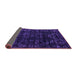 Sideview of Abstract Purple Modern Rug, abs4491pur