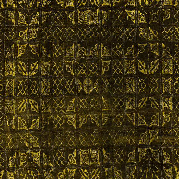 Abstract Yellow Modern Rug, abs4491yw