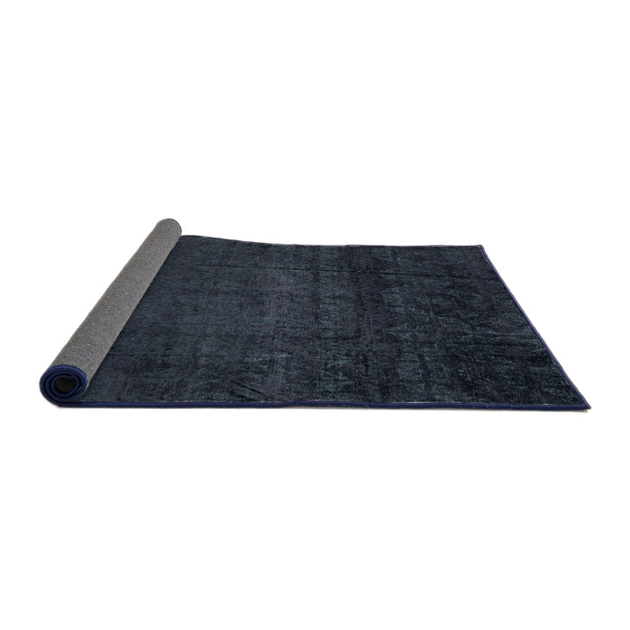 Sideview of Abstract Dark Slate Gray Green Modern Rug, abs4492