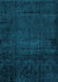 Abstract Light Blue Modern Rug, abs4492lblu