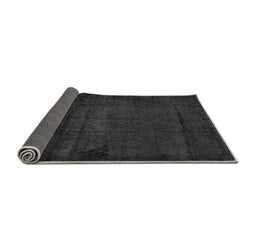 Sideview of Abstract Gray Modern Rug, abs4492gry