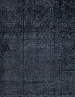 Abstract Dark Slate Gray Green Modern Rug, abs4492
