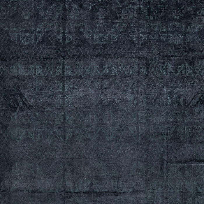 Abstract Dark Slate Gray Green Modern Rug, abs4492