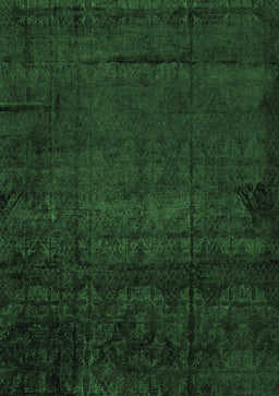 Abstract Emerald Green Modern Rug, abs4492emgrn