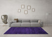 Machine Washable Abstract Purple Modern Area Rugs in a Living Room, wshabs4492pur