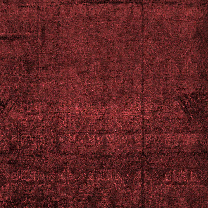 Machine Washable Abstract Red Modern Rug, wshabs4492red