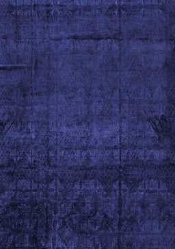Abstract Blue Modern Rug, abs4492blu