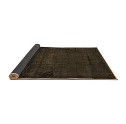 Sideview of Abstract Brown Modern Rug, abs4492brn