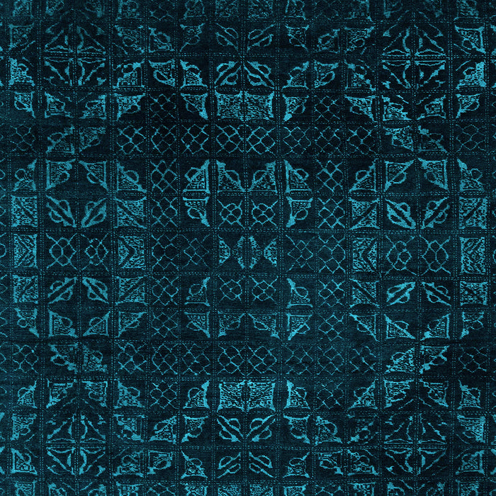 Square Abstract Light Blue Modern Rug, abs4493lblu