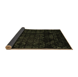 Sideview of Abstract Brown Modern Rug, abs4493brn