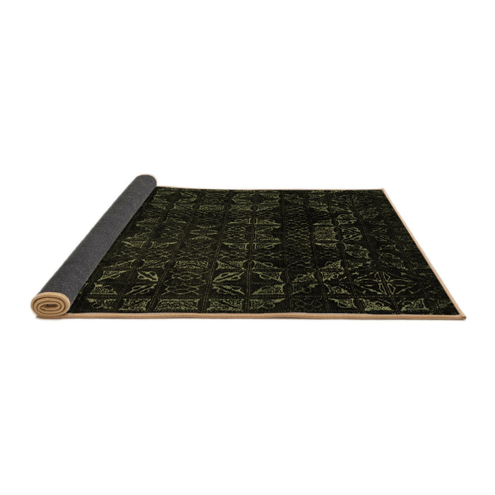 Sideview of Abstract Brown Modern Rug, abs4493brn