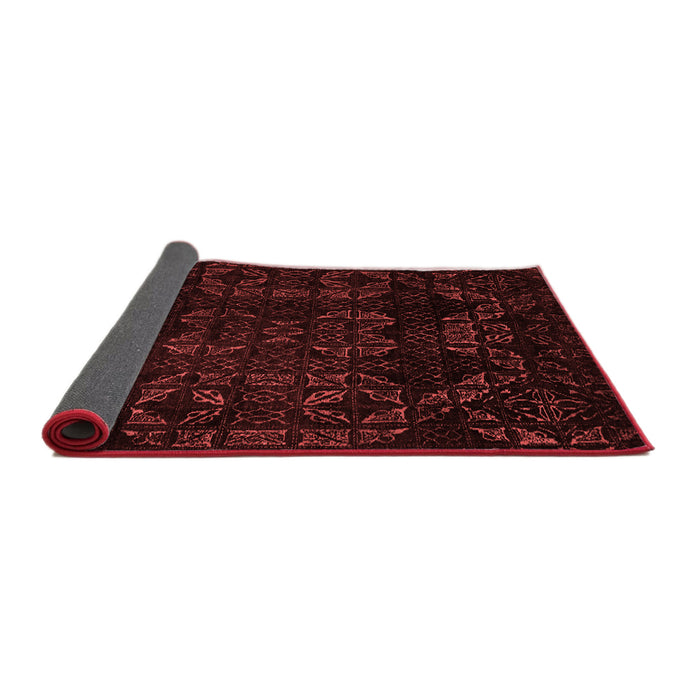 Abstract Red Modern Area Rugs