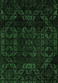 Abstract Emerald Green Modern Rug, abs4493emgrn