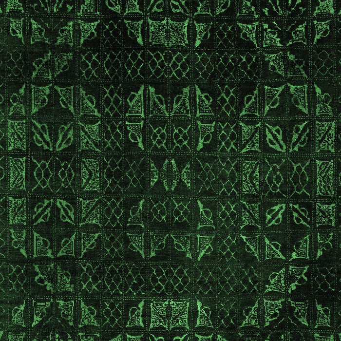 Abstract Emerald Green Modern Rug, abs4493emgrn