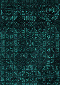 Abstract Turquoise Modern Rug, abs4493turq