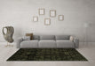 Machine Washable Abstract Brown Modern Rug in a Living Room,, wshabs4493brn