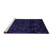 Sideview of Machine Washable Abstract Purple Modern Area Rugs, wshabs4493pur