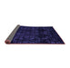 Sideview of Abstract Purple Modern Rug, abs4493pur