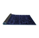 Sideview of Abstract Blue Modern Rug, abs4494blu