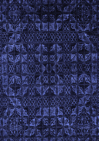 Abstract Blue Modern Rug, abs4494blu