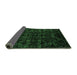 Sideview of Abstract Emerald Green Modern Rug, abs4494emgrn