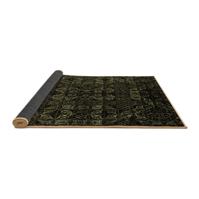 Sideview of Abstract Brown Modern Rug, abs4494brn