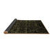 Sideview of Abstract Brown Modern Rug, abs4494brn