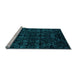 Sideview of Machine Washable Abstract Light Blue Modern Rug, wshabs4494lblu