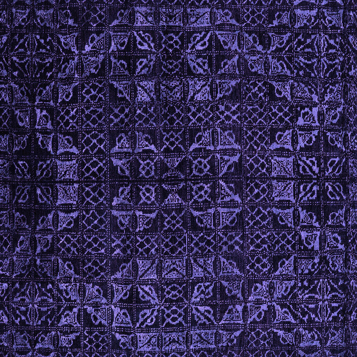 Square Machine Washable Abstract Purple Modern Area Rugs, wshabs4494pur