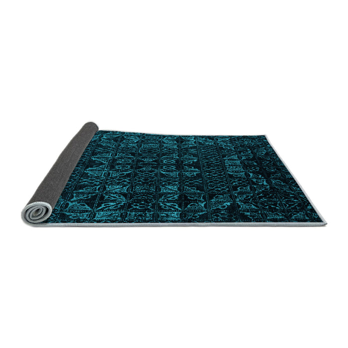 Sideview of Abstract Light Blue Modern Rug, abs4494lblu