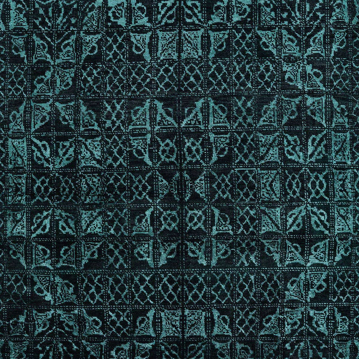 Abstract Greenish Blue Green Modern Rug, abs4494