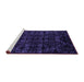 Sideview of Machine Washable Abstract Purple Modern Area Rugs, wshabs4494pur