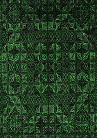 Abstract Emerald Green Modern Rug, abs4494emgrn