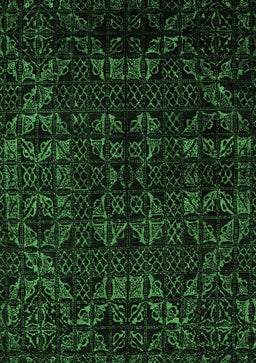 Abstract Emerald Green Modern Rug, abs4494emgrn